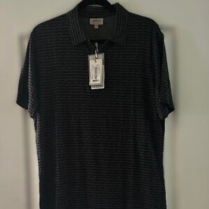 Armani Collezioni Patterned-Knit Polo Shirt Size XXL Brand New With Tags